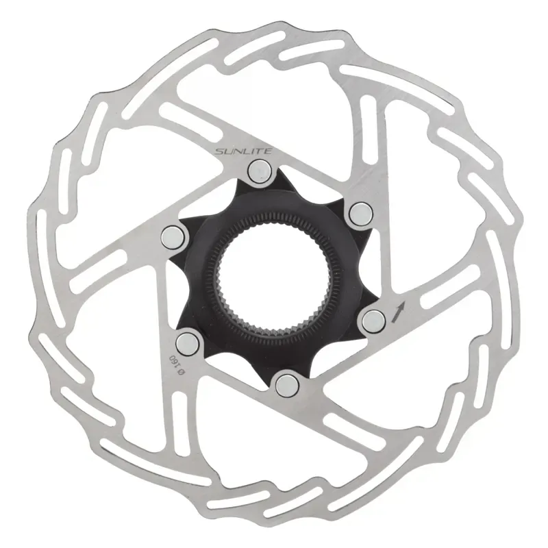 Sunlite 2-Piece 160mm CL Disk Rotor in Silver