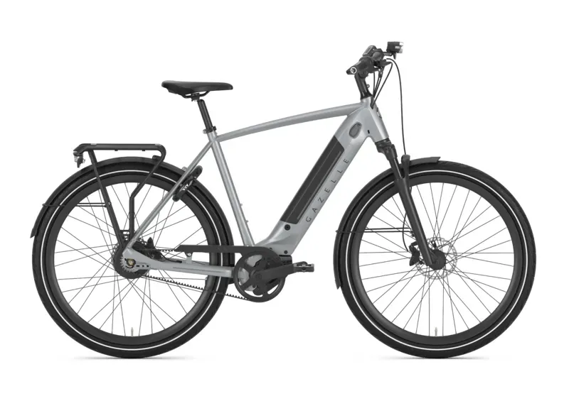 Gazelle Ultimate C380+ High-Step E-Road Bike In Industry Gray Matt