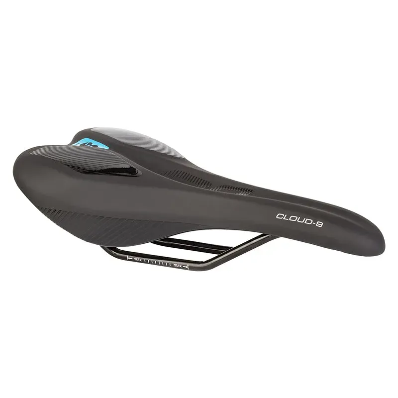 Cloud-9 Kush Plus Narrow Memory Foam Saddle in Black 