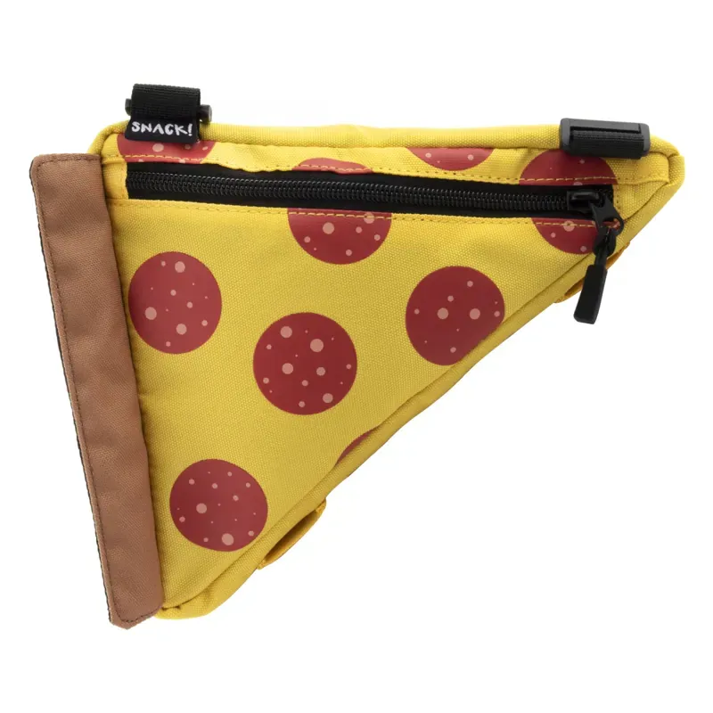 Snack Pizza Frame Bag in Yellow/Red