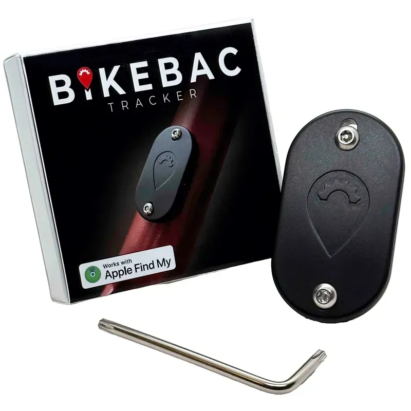 Bikebac Tracker Apple Find My Bike Tracker in Black