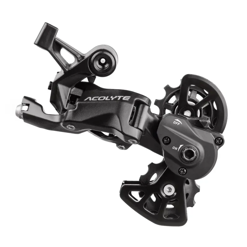 microSHIFT Acolyte Super ShortCage SpringLock Rear Derailleur in Black