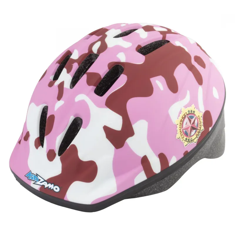 Kidzamo Commando Bike Helmet in Pink Camo