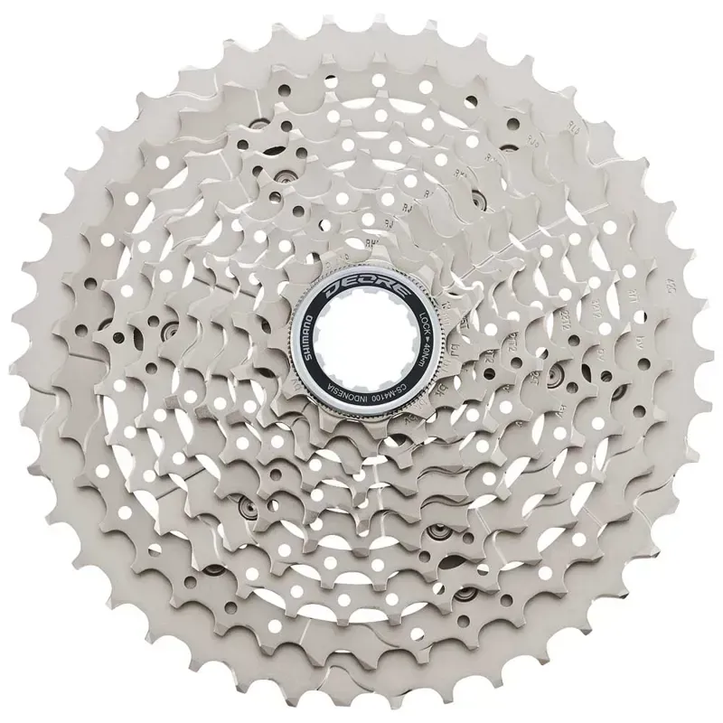 Shimano CS-M4100 Deore 10-speed 11-42-tooth Cassette in Silver