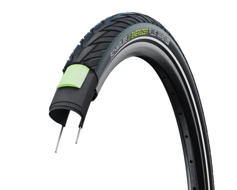 Schwalbe Energizer Plus Tire - 700 X 45 Clincher Wire Black/Reflective Performance GreenGuard Addix E50 Black 700 x 45
