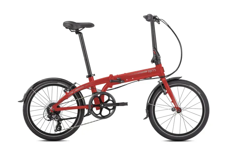 Tern Link C8 Folding Bike In Red/Silver