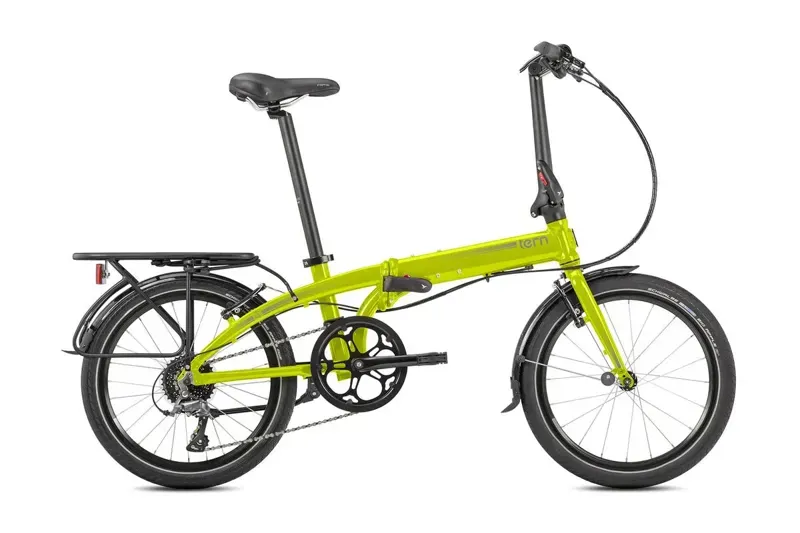 Tern Link D8 Folding Bike In Safety Yellow