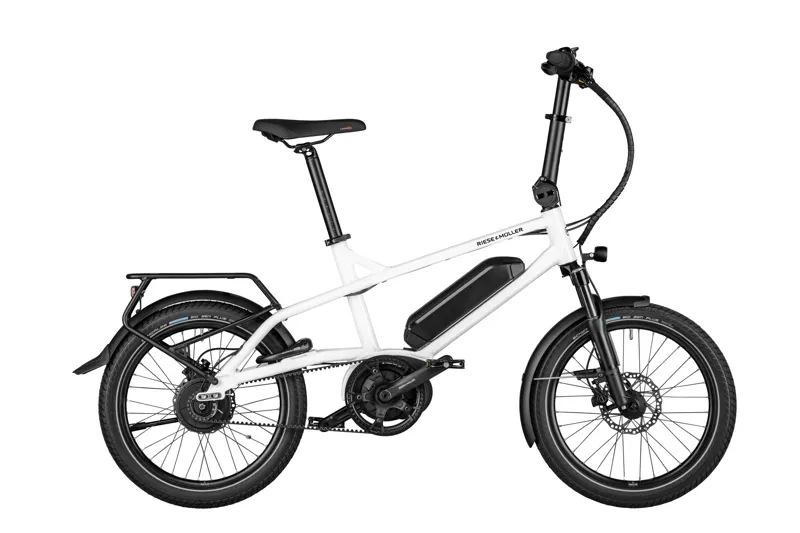 Riese and Muller Tinker2 Vario Cargo Bike In Crystal White