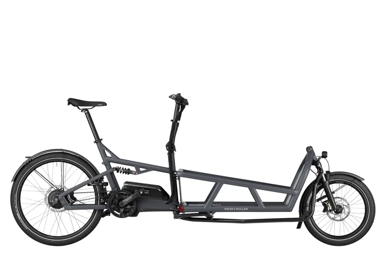 Riese and Muller Load4 75 Vario Cargo Bike In Coal Grey Matt