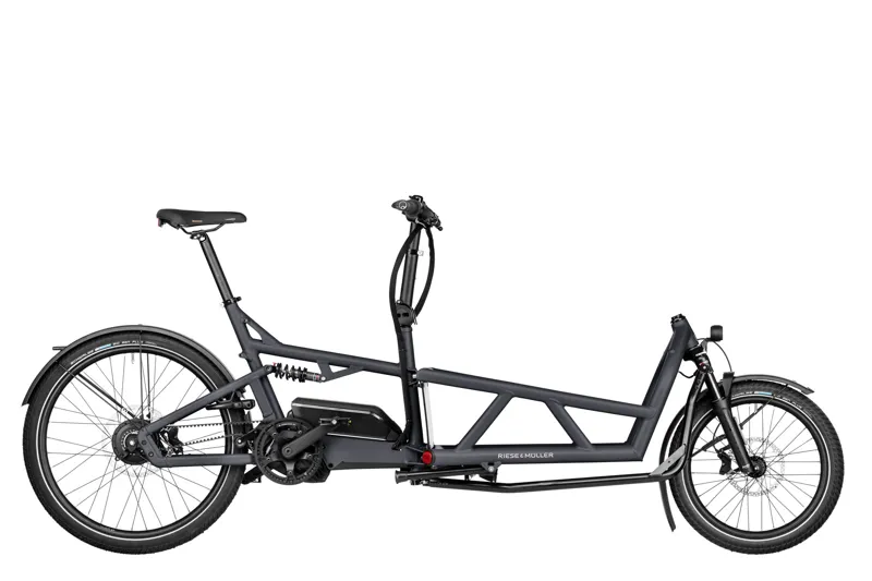 Riese and Muller Load4 60 Vario Cargo Bike In Coal Matt Grey