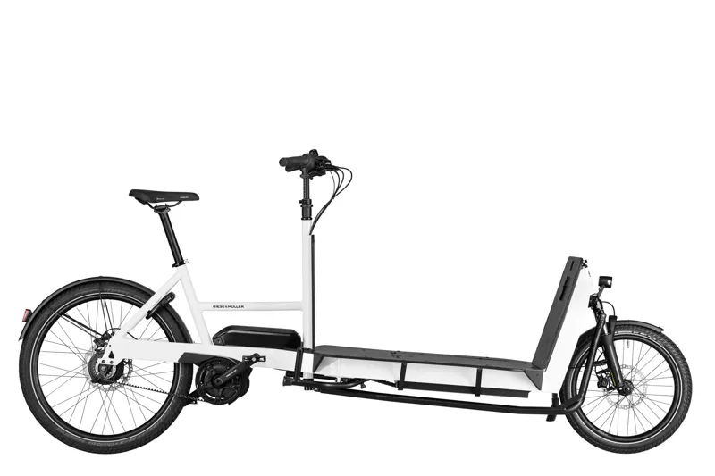 Riese and Muller Transporter2 85 Vario Cargo Bike In True White