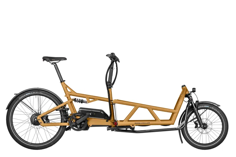 Riese and Muller Load4 60 Vario Cargo Bike In Peanut Matt