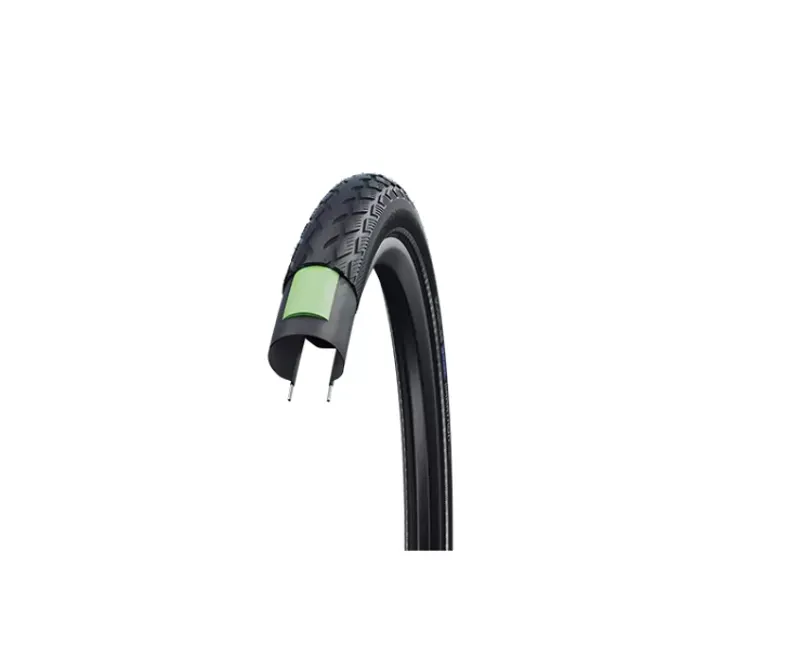 Schwalbe Green Marathon Tire - 16 X 1.75 Clincher Wire Black/Reflective Performance Line GreenGuard TwinSkin Addix Black 16 x 1.75