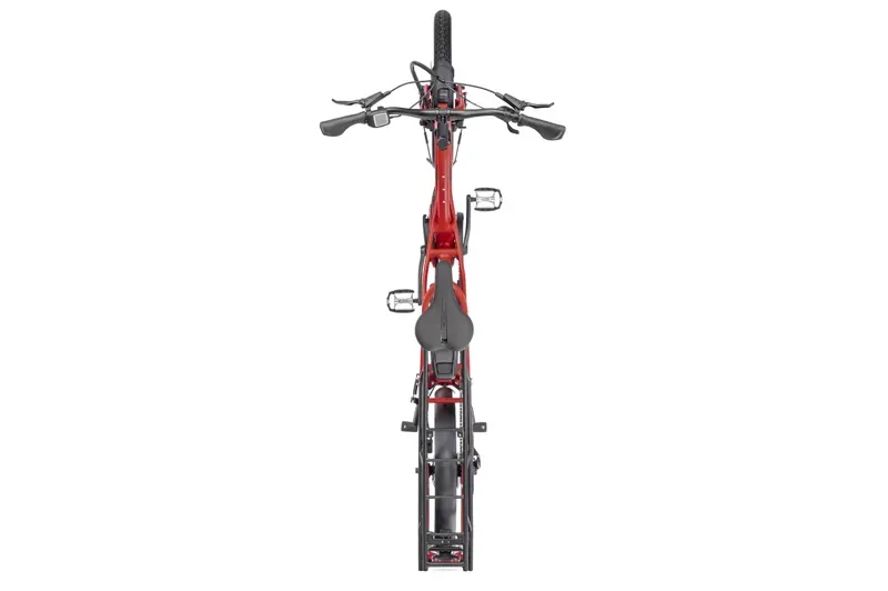 Tern Quick Haul Long D9 E-Cargo Bike in Traffic Red-1