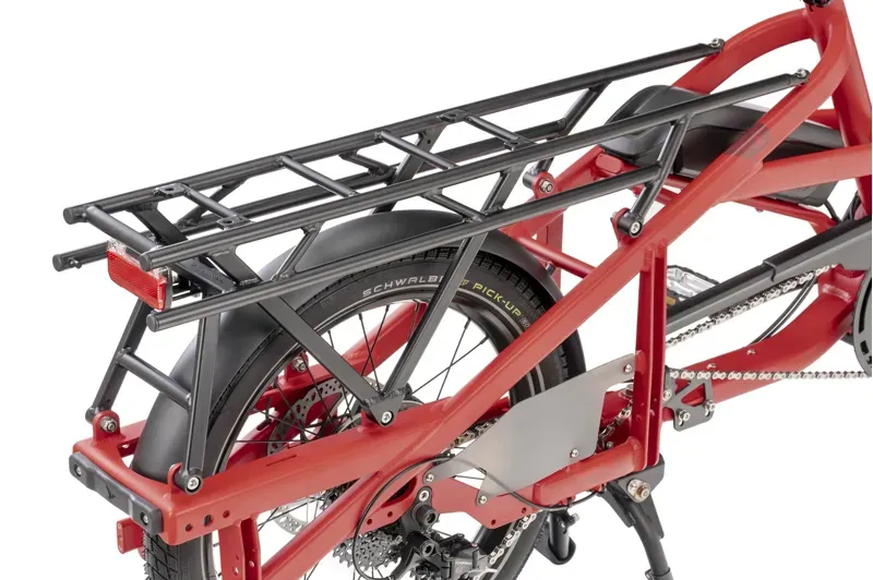 Tern Quick Haul Long D9 E-Cargo Bike in Traffic Red-2