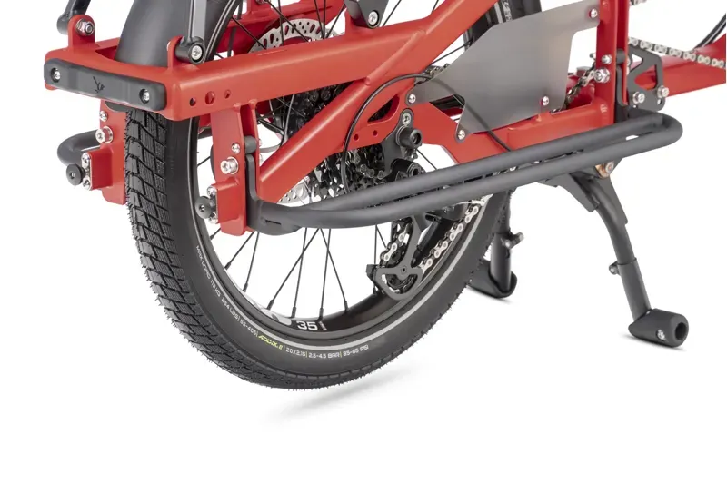 Tern Quick Haul Long D9 E-Cargo Bike in Traffic Red-3