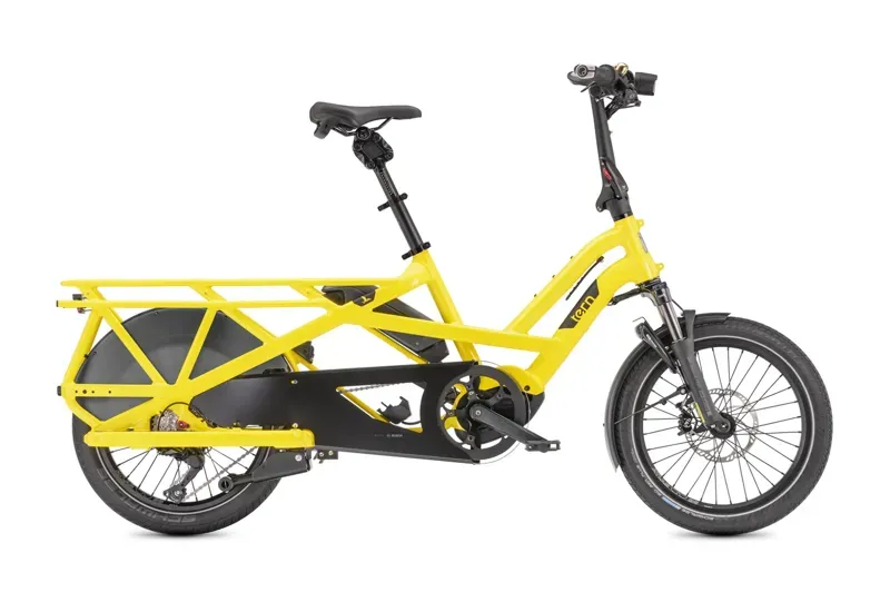 Tern GSD S10 LX 500wh E-Cargo Bike In School Bus Yellow