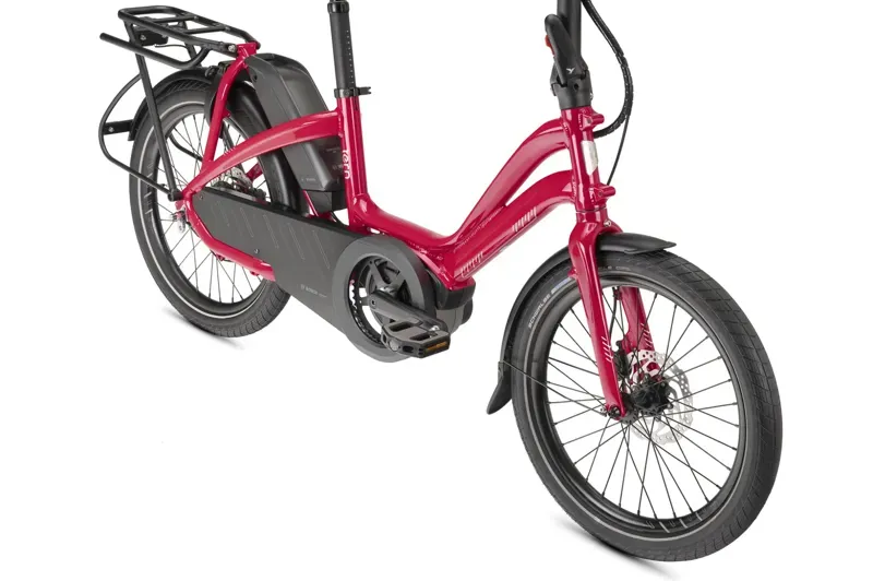 Tern NBD P8i E-Cargo Bike In Red-1
