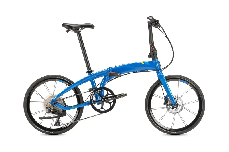 Tern Verge P10 Folding Bike In Sapphire Blue/Yellow
