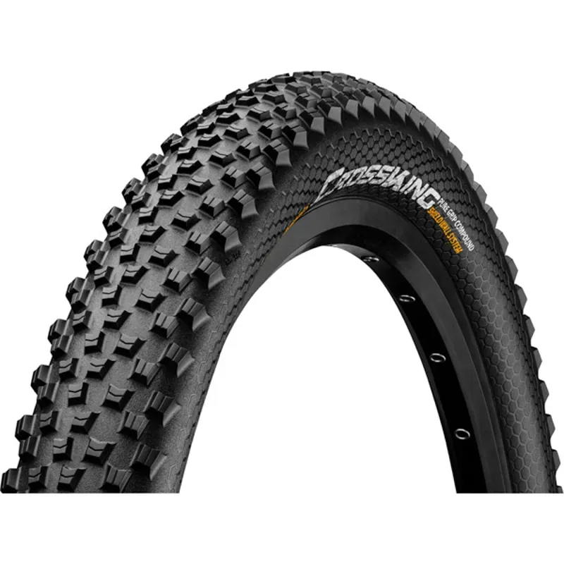 Continental Cross King Tire - 27.5 X 2.30 Tubeless Folding Black PureGrip ShieldWall System E25 Black 27.5 x 2.30