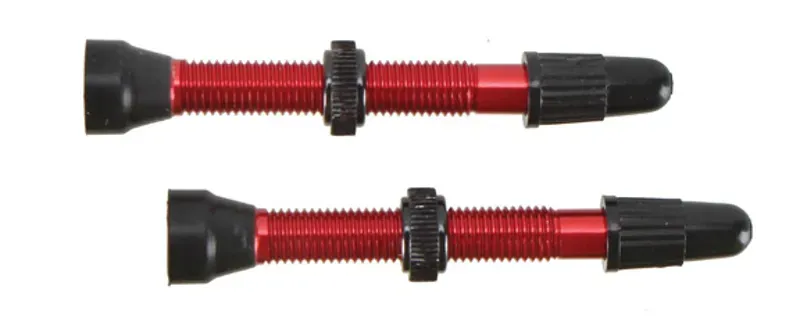 WTB Tubeless Compatible System 46mm Presta Valve Stem Pair in Red